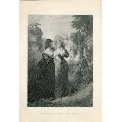 Antique Shakespeare Engraving - Much ado about nothing