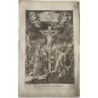 Bible. La Crucifixion de notre Sauveur. Gravure de F.H. Van Hove. Dessin de Freeman. 1690.