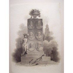 Merchants: Sutton, Clough,  Blackwell, Myddleton, Whitington, Gresham' Painted by.Smirk. Engraved by Milton.