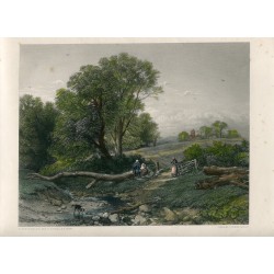 Inglaterra. The Wayfarers, grabado por Charles Cousen, 1868.