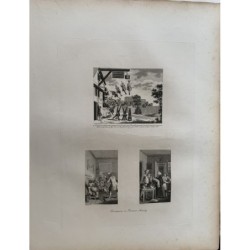 William Hogarth. Absolute Gravity und Frontispize zu Tristram Shandy.