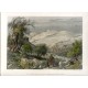 Palestina. El monte de los Olivos desde el monte Sion, grabado por S. Bradshaw, 1878