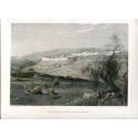 Palestine. Jerusalem from Mount Scopus engraved by C. Cousen