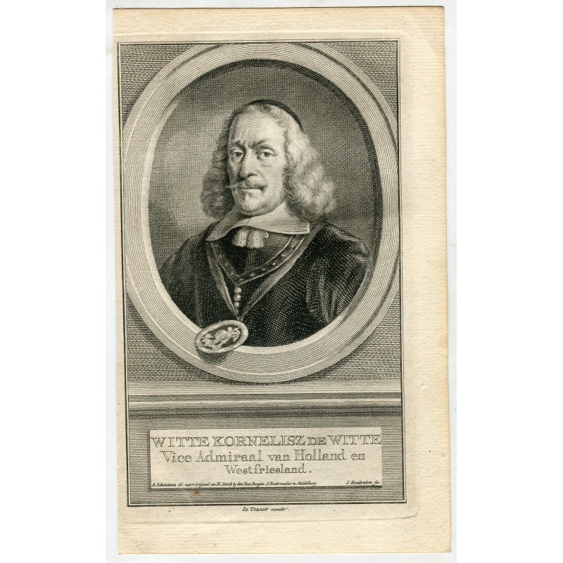 1750. Portrait de Witte Corneliszoon de With (1599-1658), vice-amiral de Hollande et de Frise occidentale