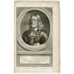 1750. Portrait de Johan Evertsen, lieutenant de Zélande.