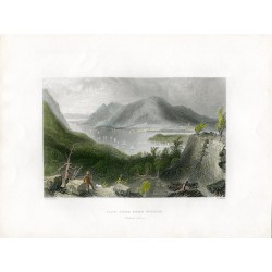 EEUU View from fort Putnam grabado por R. Sands, 1839