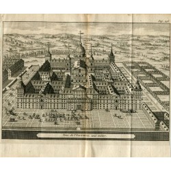 Veue de l'Escorial tout entier grabado por Pieter van der Aa.