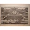 Vista in generale del Canal des Grandes Cascades e del Jardin de Veaux le Vicomte. Incisa da Pierre Aveline (Parigi,1656-1722)