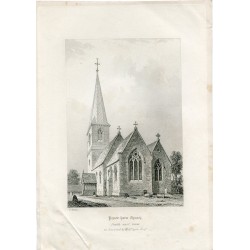 England. Peper hara church engraved by T. Allom, 1840