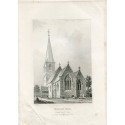 Inglaterra. Peper hara church grabado por  T. Allom, 1840