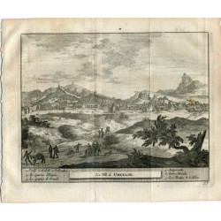 La ville de Grenade, gravure de P. Van der Aa (Alvarez de Colmenar)
