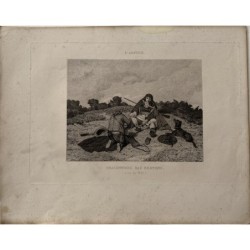 Lithographie des Braconniers bas-Bretons 1839