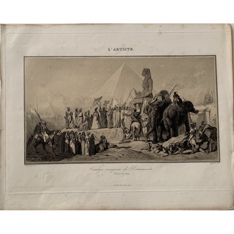 Cambyse und Psammenite, nach Guignet