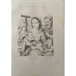 La Sacra Famiglia. Di Juan de Juanes, incisione di Py Margall