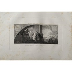 Révélation du rêve de saint Patrick par Murillo, gravée par José María Galvan