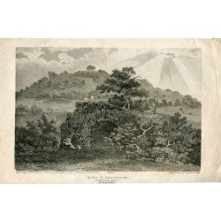 Ruins at Kenchester. Grabado por W. Woolnoth, dibujó J.P.Malcom