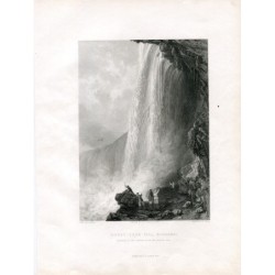 Cascate del Niagara incise da R. Sands da un disegno di T. Allom.