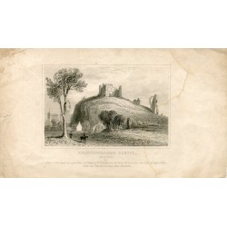 England. Knarnaresborough Castle. Engraving by Eugene Aram