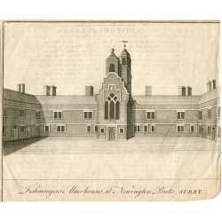England. Fishmongers Almshouses at Newington Butts, Surry engraved by B. Cole