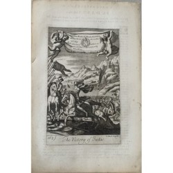 Bibbia. La Vittoria di Giuda. Incisione del XVII secolo da un disegno di Freman.