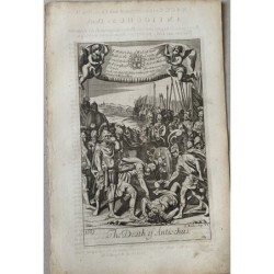 Bible. Death of Antiochus. 17th-century engraving