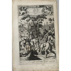 Bible, Joseph is sold into Egypt, engraving by PP Bouche