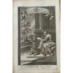Bible. Saint Marc l'Évangéliste. Gravure de F.H. van Hove d'après un dessin de G. Freman.