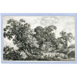 Antoine Waterloo (1609-1690). Des bois. Gravure.