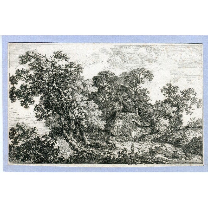 Antoine Waterloo (1609-1690). Des bois. Gravure.