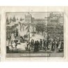 Maniere de bruler ceux qui eté condannez l'Inquisition 1715. Gravure de Vander Aa