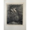 Gustave Doré original woodcut of the Divine Comedy, signed on plate.