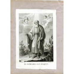 Le Patriarche Saint Joachim, gravé par Vicente Capilla d'après un dessin de A. Rodriguez
