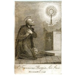 San Francesco Borgia inciso da Hier Carattoni