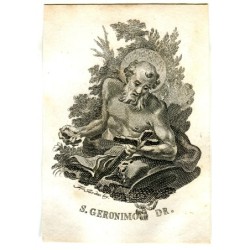 Saint Geronimo Dr. gravé par Francisco Jordán (Muro de Alcoy).