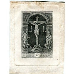 Image of the Most Holy Christ of the Crown, 18th century engraving