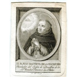 Beato Giovanni Battista della Concezione inciso da Vicente Capilla