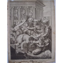 Le Massacre des Innocents, d'après l'oeuvre de Rafael. Pompéo Lapi (1783)