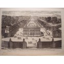 «Veue du Chateau de Marly veu par derriere et d´ou l´on decouvre St. Germain» Dib.y engraved Pierre Aveline (Paris, 1656-1722)»