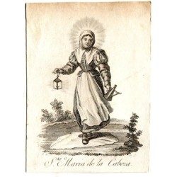 Santa Maria de la Cabez incisa da Vicente Capilla da un disegno di A. Rodriguez.