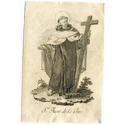 Saint John of the Cross engraved by Vicente Capilla.