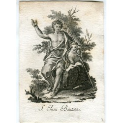 San Giovanni Battista inciso da Vicente Capilla da un disegno di A. Rodriguez.