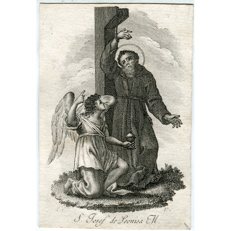 Saint Joseph of Leonisa, martyr, engraved by Vicente Capilla