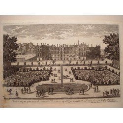 «Veue et perspective du vieux Chateau de St. Germain en Laye du costé du Jardin» Dib.y grabó Pierre Aveline (París,1656-1722).
