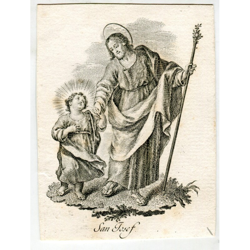 Incisione di San Giuseppe XVIII-XIX secolo