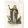 Sainte Catherine de Sienne, gravée par Vicente Capilla, dessinée par A. Rodriguez.
