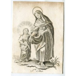 Heilige Anna, graviert von Vicente Capilla
