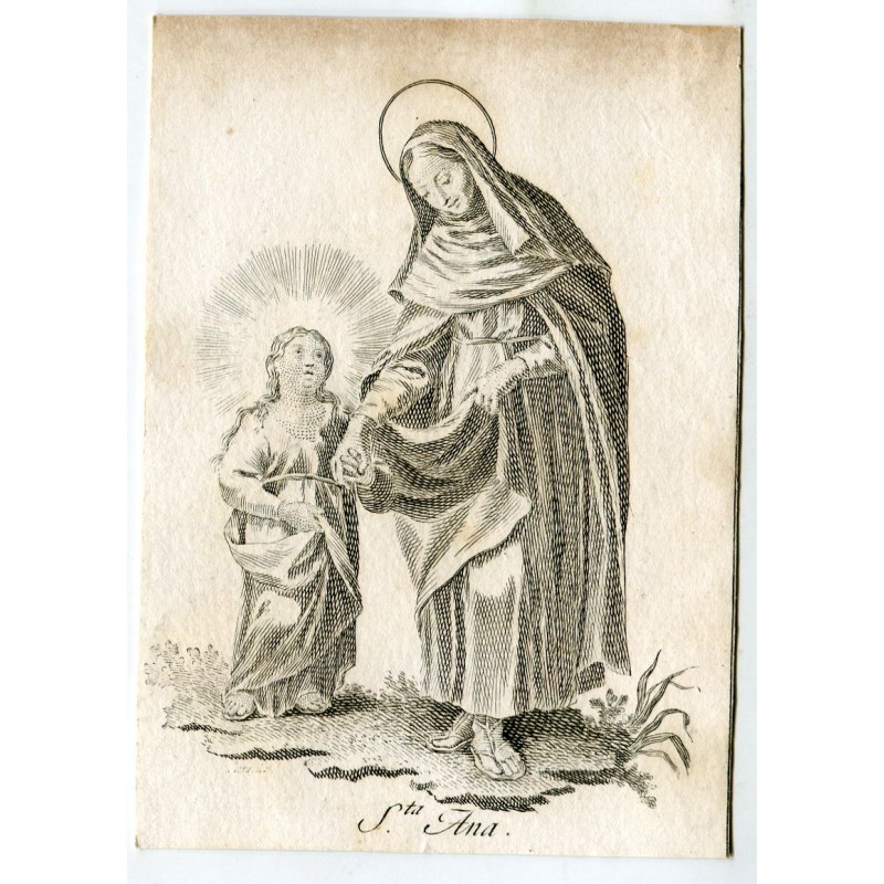 Sainte Anne gravée par Vicente Capilla