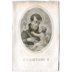 Saint Cajetan, engraving, 18th-19th century.