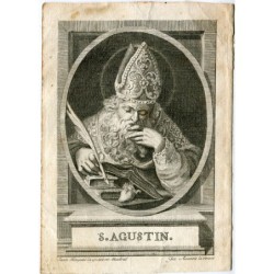 Saint Augustine engraved by Juan Minguet and José Asensio renewed it