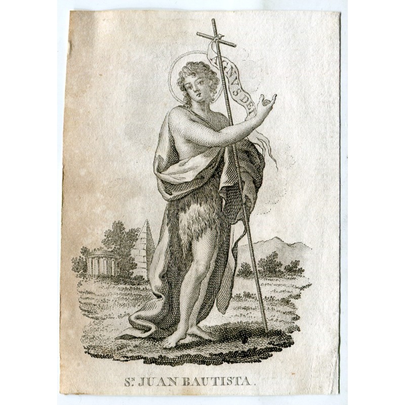 Saint John the Baptist Engraving 18th century